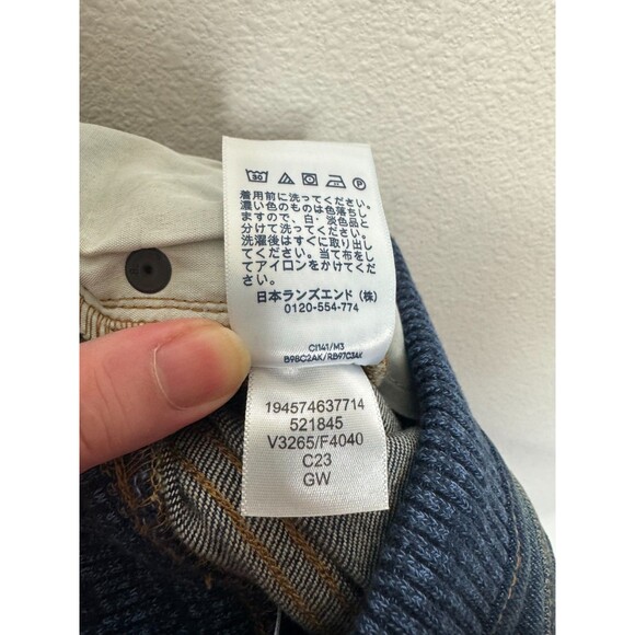 Lands End Boys Small Iron Knee Stretch Pull On Jeans Dark Wash Denim NWT - Picture 12 of 13